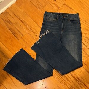 Sincerely Jules Dark Blue Flare Jeans